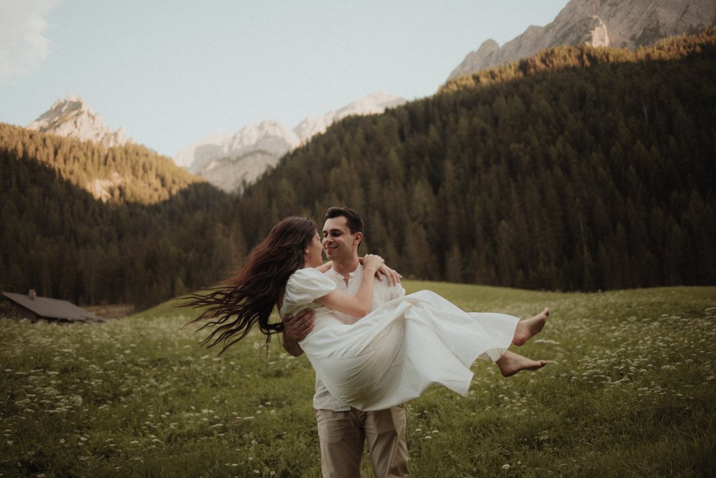 Elopement na Itália dolomitas